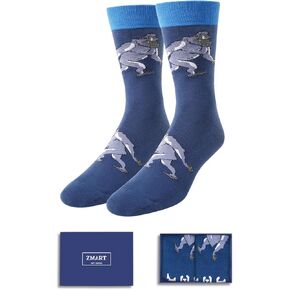 Zmart Funny Space Gifts for Men Teens - Astronomy Astronaut Socks, Bigfoot Socks, Alien Socks, UFO Socks for Adults