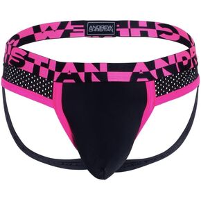 Andrew Christian ALMOST NAKED® Sports Mesh Jock, Black, Large