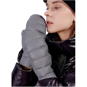 FIORETTO Womens Puff Down Mittens Warm Winter Snow Mittens for Cold Weather 200118