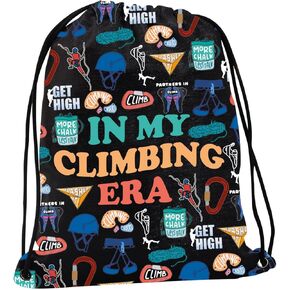 JYTAPP In My Climbing Era Drawstring Bag Moutain Climbing Gift Rock Climbing Mountaineering Lover Gift Rock Climber Gifts