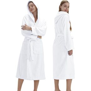 Hooded Bathrobes for Women, Soft Long Towel Robes for Women - Quick Dry yet Warm