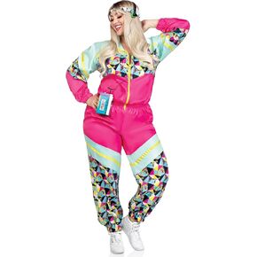 Leg Avenue womens 2 Pc Totally 80s TracksuitHalloween Costume