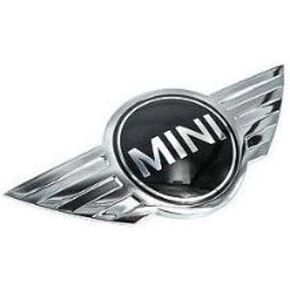 BMW Mini Engine Lid Front Emblem for Cooper S, JCW, Convertible Hood (51-14-2-754-973)