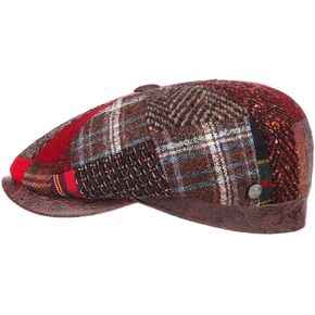 Lierys Carlento Patchwork Flat Cap Men - Made in Italy