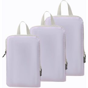 JJ Power 3 Set Lightweight Compression Packing Cubes for Suitcases, Travel Essentials Expandable Packing Cubes Organizer for Carry on Suitcases(Purple)