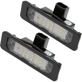 2 PCS LED License Plate Lights, 6000K Bright White Tag Lamp Assembly Replacement for Ford 2006-2012 Fusion, 2010-2014 Mustang, 2010-2019 Taurus, Flex Focus Lincoln MKS Mercury Milan