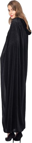 Spooktacular Creations Long Hooded Cloak Velvet Cloak Halloween Women Witch Cape Costume Accessory in Saudi Arabia