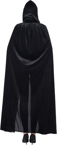 Spooktacular Creations Long Hooded Cloak Velvet Cloak Halloween Women Witch Cape Costume Accessory in Saudi Arabia