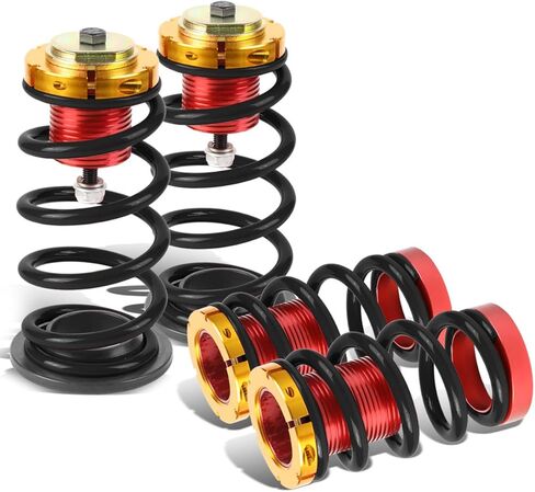 DNA Motoring COIL-HC12SI-BK Suspension Coilover Sleeve Kit [For 12-15 Honda Civic], Black in Saudi Arabia