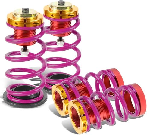DNA Motoring COIL-HC12SI-BK Suspension Coilover Sleeve Kit [For 12-15 Honda Civic], Black in Saudi Arabia