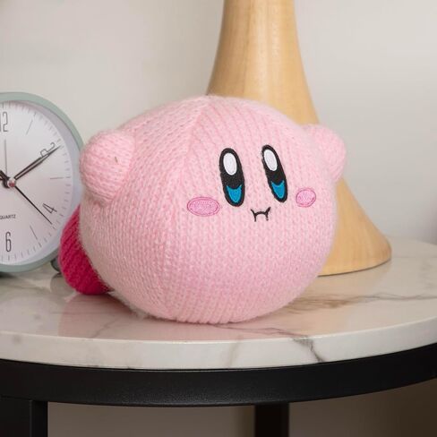 TOMY Nuiguru Knit Kirby Plush - Waving Kirby Plushie - Crochet Plushies - Collectible Crochet Stuffed Animals - Soft Cozy Plush Toys and Kirby Room Decor - 6 Inch in Saudi Arabia