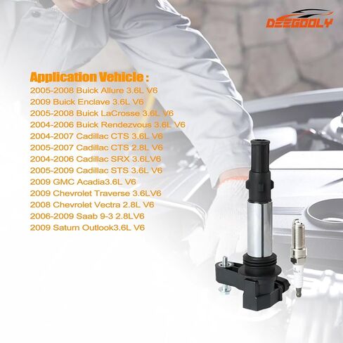4PCS UF529 Ignition Coils & Iridium Spark Plugs Compatible with 2014-2016 Au-Di Q7 S6 Go-lf Je-tta CC Volk-swagen Allroad & Quattro Eos Replace OE 06E905115E 06H905115B in Saudi Arabia