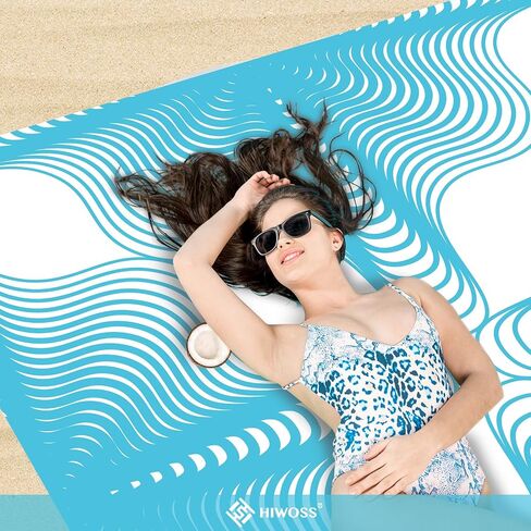 Sand Proof Beach Blanket,Mandala Waterproof Sand Free Beach Mat Boho Large 71"x 60" with Corner Pockets,Portable Mesh Bag for Beach Festival,Picnic and Outdoor Camping in Saudi Arabia
