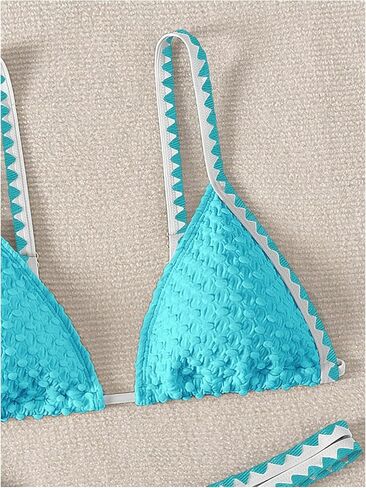 SHENHE Women's Triangle Bikini 2 Piece Swimsuit Tie Back High Cut Sexy Bathing Suit in Saudi Arabia