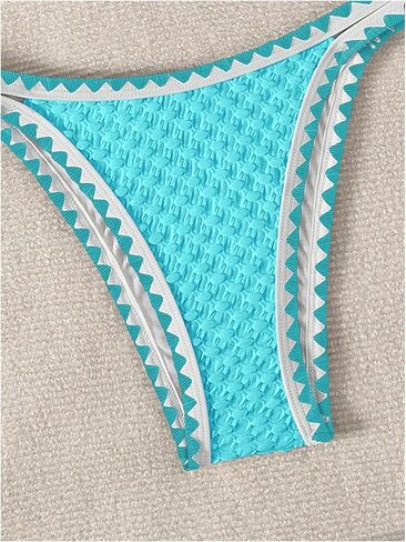 SHENHE Women's Triangle Bikini 2 Piece Swimsuit Tie Back High Cut Sexy Bathing Suit in Saudi Arabia