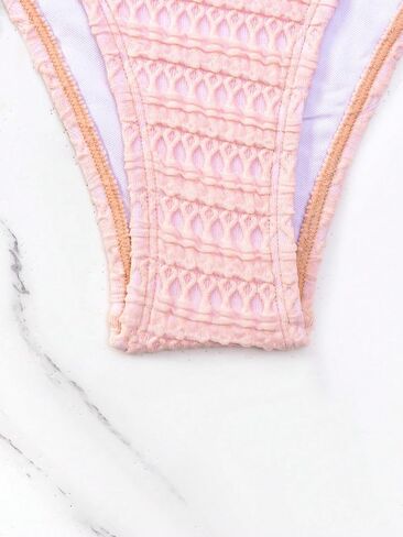 SHENHE Women's 2 Piece Strapless Ring Linked High Cut Bandeau Swimsuit Bathing Suit Bikini Sets in Saudi Arabia