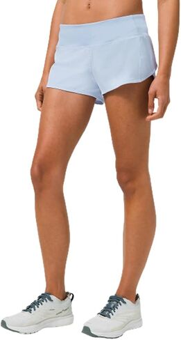 شورت Lululemon Speed ​​Up مقاس 2.5 بوصة (كتان أزرق، مقاس 8) in Kuwait