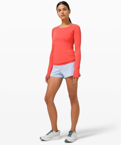 شورت Lululemon Speed ​​Up مقاس 2.5 بوصة (كتان أزرق، مقاس 8) in Kuwait