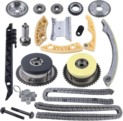مجموعة سلسلة التوقيت vks مع تروس VVT 12621505، 2578516 مناسبة لسيارة Chevy Cobalt/Equinox/Malibu/HHR، لـ GMC Terrain، لـ Pontiac G6 / Solstice، لـ Saturn Aura/Ion/Sky/Vue in Kuwait