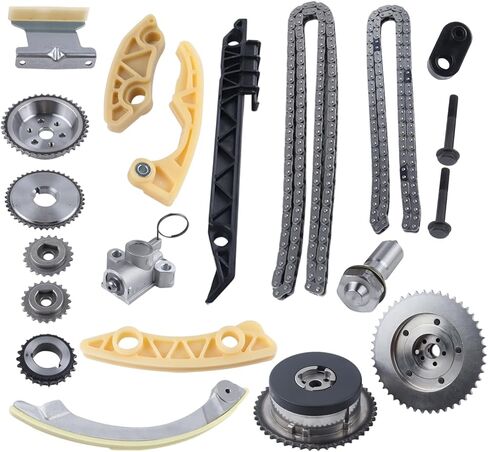 مجموعة سلسلة التوقيت vks مع تروس VVT 12621505، 2578516 مناسبة لسيارة Chevy Cobalt/Equinox/Malibu/HHR، لـ GMC Terrain، لـ Pontiac G6 / Solstice، لـ Saturn Aura/Ion/Sky/Vue in Kuwait