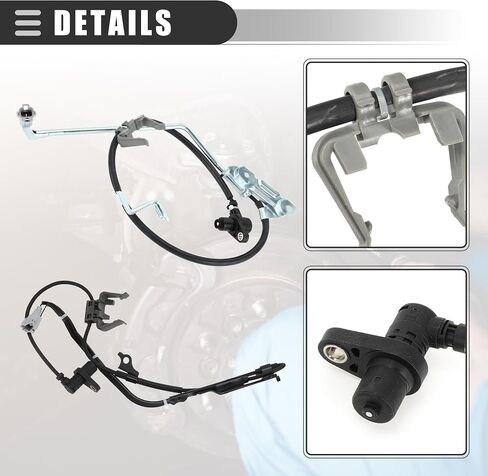 حساس سرعة عجلة حساس ABS أمامي وخلفي يسار يمين من Motoforti، لسيارة Toyota Camry 1997-2001، معدني، رقم 8954333030/8954233030/8954532030/8954632030، أسود، 4 قطع in Saudi Arabia