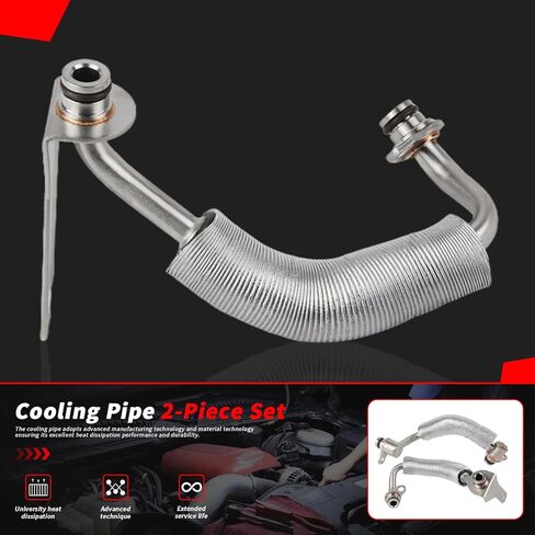 Turbocharger Coolant Line For BMW 125i 220i 320i 428i 520i X3 X4 X5 Replace # 11538663516,11538663517 in Saudi Arabia