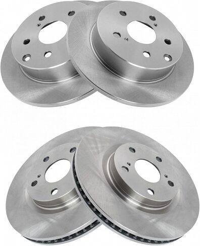 TRQ Front and Rear Brake Rotors Set Compatible with 2006-2018 Toyota RAV4 in Saudi Arabia