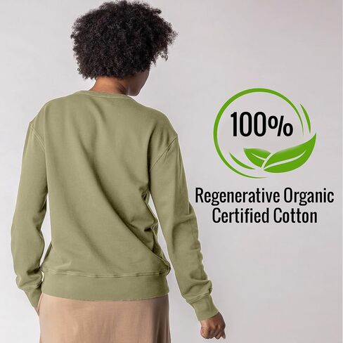 Maggie's Organics 100% Regenerative Cotton Classic Crew Sweatshirt - Crewneck Sweatshirts for Women and Men in Saudi Arabia