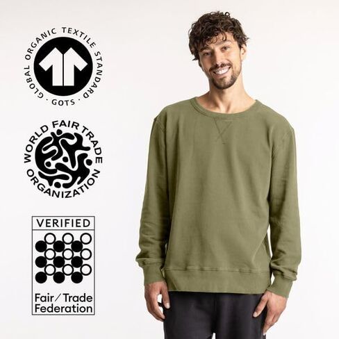 Maggie's Organics 100% Regenerative Cotton Classic Crew Sweatshirt - Crewneck Sweatshirts for Women and Men in Saudi Arabia
