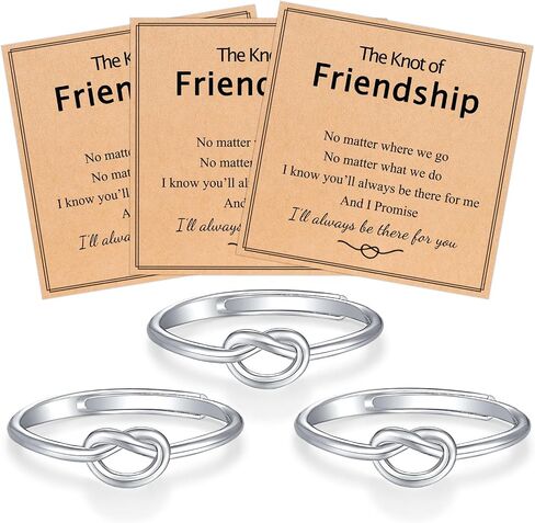 Forever Love Knot Infinity Friendship Rings for Women, Bridesmaid Wedding Birthday Christmas Valentines Day Gifts in Saudi Arabia