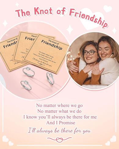 Forever Love Knot Infinity Friendship Rings for Women, Bridesmaid Wedding Birthday Christmas Valentines Day Gifts in Saudi Arabia