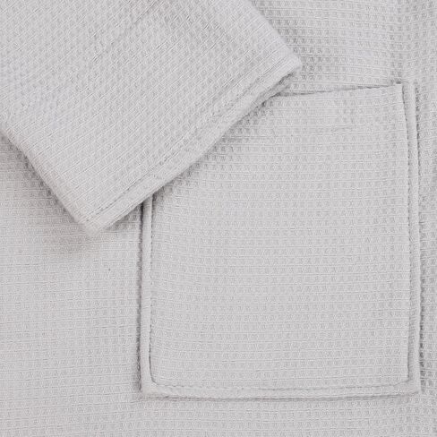 Superior Waffle Weave Cotton Unisex Bathrobe with Belt, Soft and Absorbent Robe for Men and Women Bath Essentials Robes in Kuwait