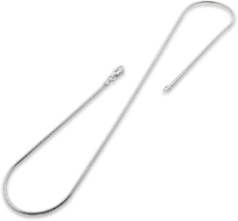 PORI JEWELERS 925 Sterling Silver Italian Magic Snake Chain Necklace - 16"-30" in Kuwait