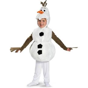 Olaf Costume for Kids Snowman Dress up Boys Halloween Cosplay Jumpsuit