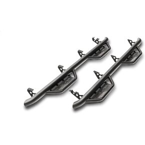RealTruck Podium LG Steps for Toyota Tacoma | Cab Length, Stainless Steel, Textured Black | HPT1580CC-TX | Fits 2016-2022 Toyota Tacoma Double Cab, SRW Gas.