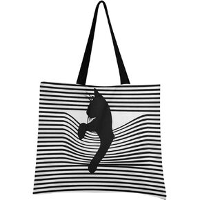 JSTEL Canvas Tote Bag for Women with Pocket,Canvas Tote Purse Work Tote Bag Canvas Shopping Bag