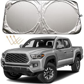 XHRING Windshield Sun Shade for Toyota Tacoma 2005-2024 Camry 2018-2024 2025 Avalon SR5 Trail Limited Platinum TRD Pro Off Road LE XLE SE XSE TRD Hybrid Accessories, Car Window Sunshade Sun Shield
