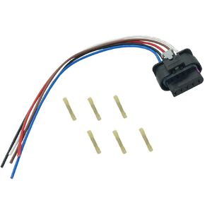 5 Pin MAF Mass Air Flow Sensor Wiring Harness Connector Pigtail Plug Fit for VW Tiguan Seat Audi A3 A4 A5 A6 Q3 Q5 2.0L Replaced OE# 06J906461D