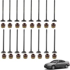 16 Pcs Intake Exhaust Valves Replacement for 1992-2005 Civic D16Y7 D16Y8 021-3383 021-3384