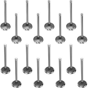 16PCS 13202AA371 Intake & Air-out Engine Valves Kit for 1999-2011 Subaru Legacy Forester Baja Impreza 2.2L 2.5L H4 SOHC EJ22E, 8 Intake Valves+8 Air-out Valves, IV710&EV710