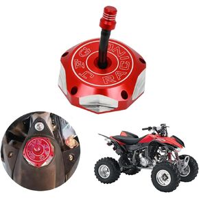 JFG RACING Dirt Bike Gas Fuel Tank Cap CNC for TRX90 TRX250 Recon TRX250EX Sportrax TRX350 TRX400 Rancher TRX450 TRX500 Foreman TRX500 Foreman Rubicon TRX650 TRX680 Rincon ATV Red