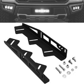 Front Hidden Bumper Fog Light Location Mounting Brackets Triple Fog Lights Pod Compatible with Ford Raptor 2017-2020