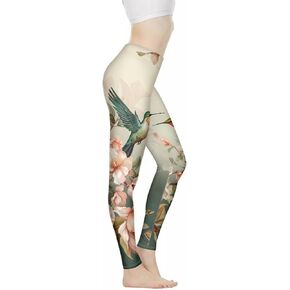 UNICEU Ethnic Floral Artwork Print Women's High Waist Fashion Capri Leggings Skinny Pants for Yoga Running XS-3XL