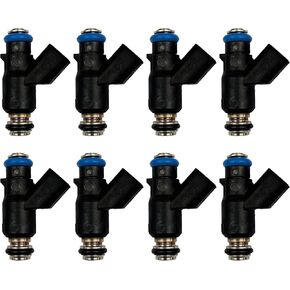 Fuel Injectors Compatible with Chevy Silverado 1500 2010-2013, Avalanche Tahoe Colorado Express 1500 2500 3500 2010-2013, GMC Yukon Sierra Savana 1500 4.8L 5.3L 6.0L Replaces 12613411 Set of 8