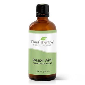 Plant Therapy Respir Aid Essential Oil Blend 100 mL (3.3 oz) Sinus, Airway and Congestion Clearing Synergy Blend 100% Pure, Undiluted, Natural Aromatherapy, Therapeutic Grade