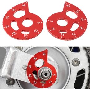 NICECNC Red Aluminum Chain Adjuster Anodized Compatible with Honda XR650L 1993-2022