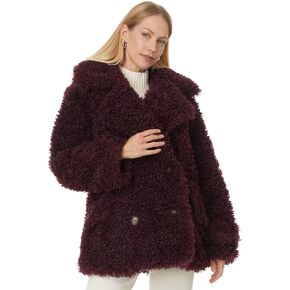 Free People Womens Sophie Peacoat Vineyard Grape Medium