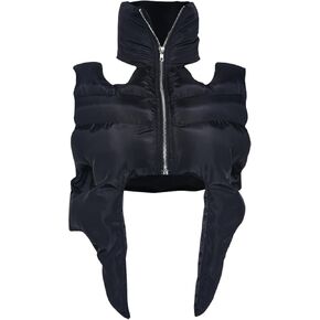 Heated Vest Coat Women Fall Winter Fashion Irregular Zipper Cropped Quilted Jacket Dressy Hollow Going Out Womens Tops