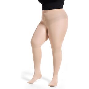 Frola Plus Size Fleece Lined Tights Women Winter Warm Thermal Tights, 11+ Colors High Waisted Opaque Pantyhose
