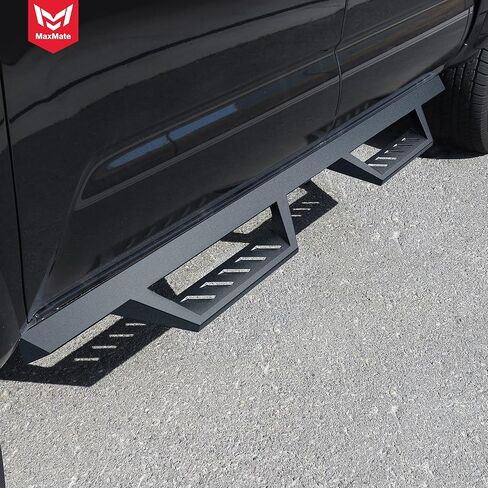 خطوات إسقاط مثلثة من MaxMate متوافقة مع تويوتا تاكوما 2005-2023 | كابينة مزدوجة | LD3T71038MX | لوحات الجري لقضبان Nerf للسكك الحديدية الجانبية in Kuwait